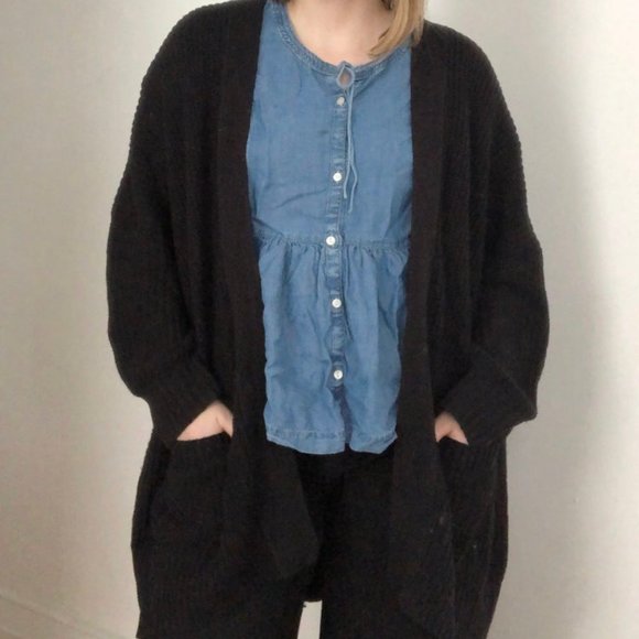 Black BDG Urban Outfitters oversized cardigan - Picture 1 of 3